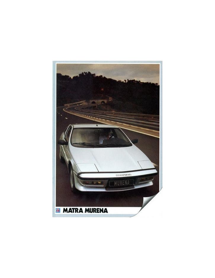 1983 MATRA MURENA BROCHURE NEDERLANDS, Boeken, Auto's | Folders en Tijdschriften, Ophalen of Verzenden