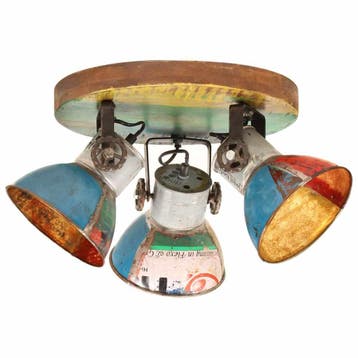 vidaXL Plafondlamp industrieel 25 W E27 42x25 cm meerkleurig, Huis en Inrichting, Verzenden, Nieuw