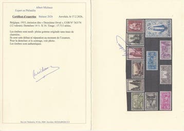Belgique 1933 - Grote Orval - OBP : 363/374, Postzegels en Munten, Gestempeld