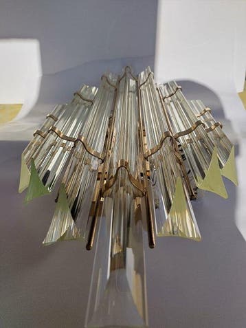 Lampe murale - Verre, Laiton