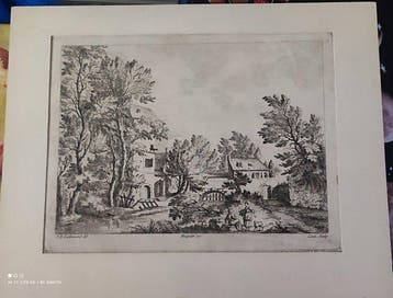 Jean-Baptiste Lallemand (XVIII), after - Paysage