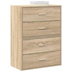 vidaXL Kasten met 2 lades 2 st 60x31x40 cm bewerkt hout, Verzenden, Nieuw