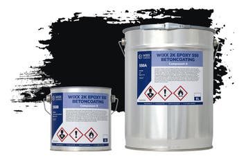 Wixx 2K Epoxy 550 Betonverf RAL 9005 | Gitzwart 10L, Verzenden, Nieuw