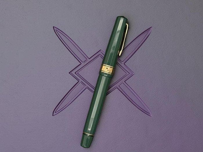 Omas - Omas Italia 90 Verde Facetada Vintage - Vulpen, Collections, Stylos