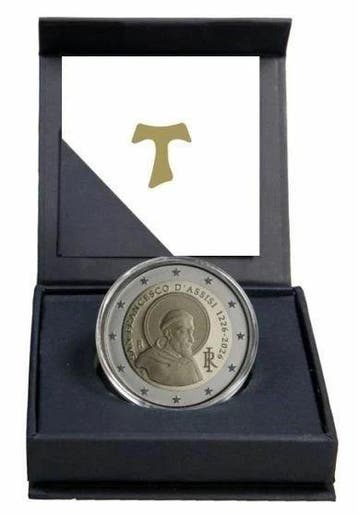 Italië. 2 Euro 2026 San Francesco dAssisi (2 coins) Proof
