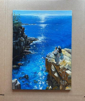 Alexander Nakonechny (1971) - Sea for two, Antiek en Kunst