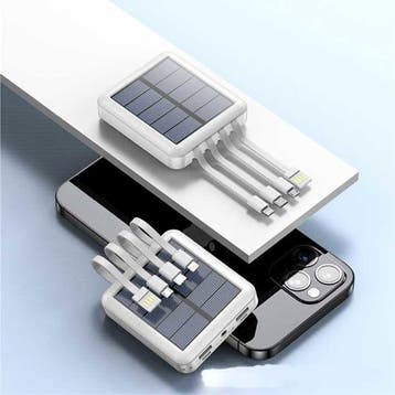 Universele 20.000mAh Mini Solar Powerbank - 4 Types, Verzenden