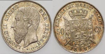 50 Centimes 1898 Belgie-koenigreich Leopold Ii 1865-1909, Verzenden, België