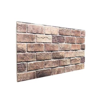 vidaXL Wandpanelen 10 st 100 x 50 cm Bruin en Grijs, Verzenden