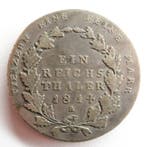 Duitsland, Prussia. Thaler (taler) 1814 (Zonder, Postzegels en Munten