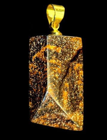Boulder-Opaal 20,35 ct hanger verguld met 14k goud Hangers -