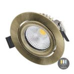 LED Inbouwspot – CCT-Switch – 6W – Brons - Kantelbaar – Var, Huis en Inrichting, Lampen | Spots, Verzenden, Nieuw