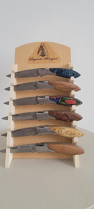 Le bougna - Ensemble de couteaux de table - Acier, Bois - 6