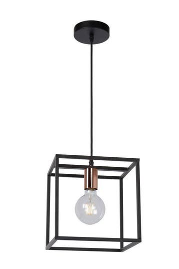 Hanglamp Lucide ARTHUR -  - 1xE27 - Zwart -, Huis en Inrichting, Verzenden, Nieuw