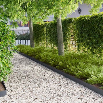 vidaXL Gazonrand 50 st 103 x 10 cm Staal Antraciet, Verzenden, Nieuw
