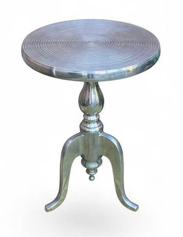 Table dappoint - Aluminium - Relief au motif danneaux