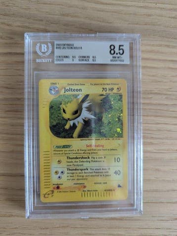 Pokémon - 1 Card - Jolteon H12 Holo - WOTC - Skyridge, Hobby en Vrije tijd, Verzamelkaartspellen | Pokémon, Nieuw