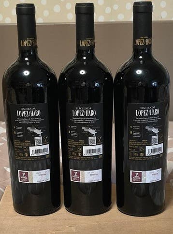 2019 Hacienda Lopez de Haro - Rioja Reserva - 3 Magnums, Verzamelen, Nieuw