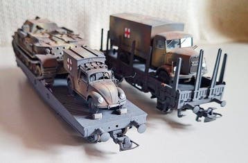 Liliput, Märklin H0 - Modeltrein goederenwagon (2) -, Hobby & Loisirs créatifs