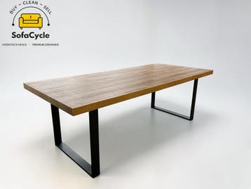 Eettafel 230x100 met U-poten – overstock, Maison & Meubles, Verzenden