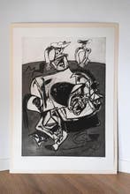 Juan Barjola (1919-2004) - Falling from the horse, Antiek en Kunst