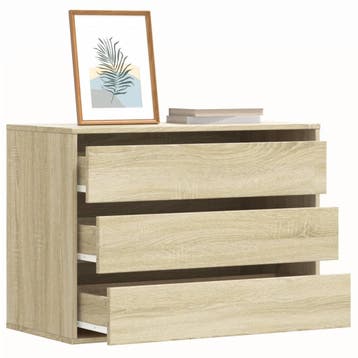 vidaXL Ladekast 80x41x58 cm bewerkt hout sonoma eikenkleurig, Verzenden