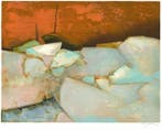 Claude Gaveau (1940) - Barques en bord de mer