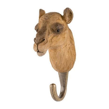 Houten kapstokhaak hout wandhaak kapstok Wildlife Kameel, Maison & Meubles, Accessoires pour la Maison | Portemanteaux