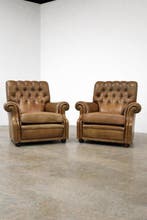 Poltrona Frau - Fauteuil - Bonnie - Leder, Antiek en Kunst