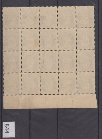 Italie 1944 - RSI - Impérial, 50 centimes, bloc de 20, Gestempeld