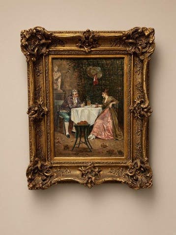 Charles Loius Kratke (1848-1921) - Rendez-vous galant dans