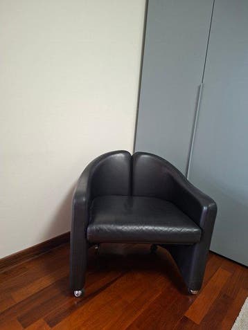 Tecno - Eugenio Gerli - PS 142 - Fauteuil - Cuir