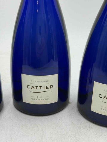 Cattier, Saphir Brut - Champagne Premier Cru - 3 Bouteilles, Collections, Vins