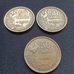 Frankrijk. 50 Francs 1954 et 1954-B Guiraud (lot de 3, Postzegels en Munten