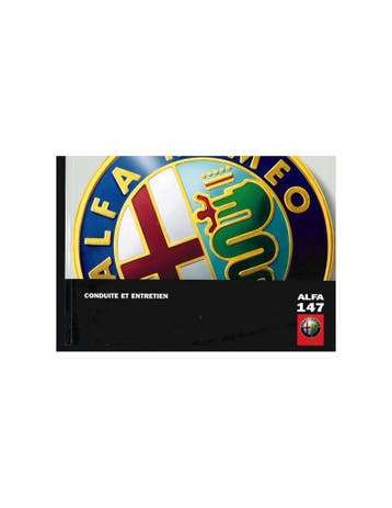 2006 ALFA ROMEO 147 INSTRUCTIEBOEKJE FRANS