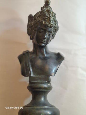 sculptuur, PERSEO - 25 cm - Gepatineerd brons
