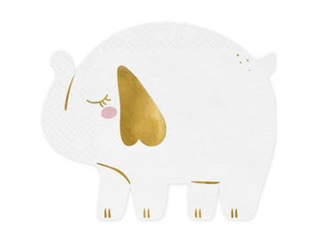 Olifant Servetten 16cm 12st, Verzenden, Nieuw