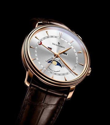 Tecnotempo - Calendar & Moon Phase - 40mm - - TT.CMP.GR -, Nieuw