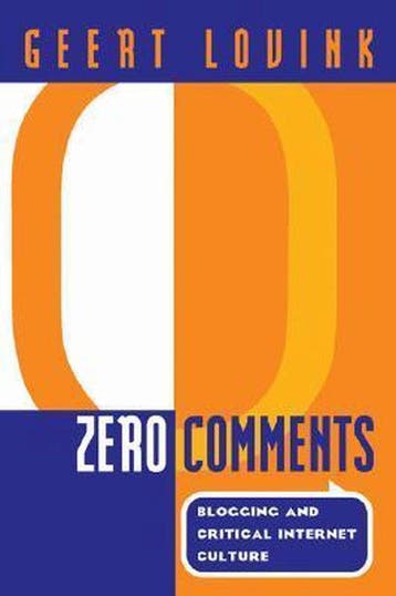 Zero Comments - Lovink, Livres, Verzenden
