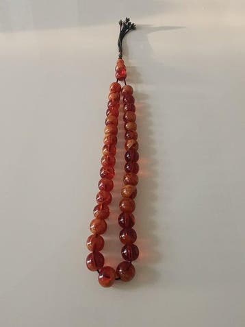 Chapelet - Ambre - 1970-1980 - Chapelet de perles de prière