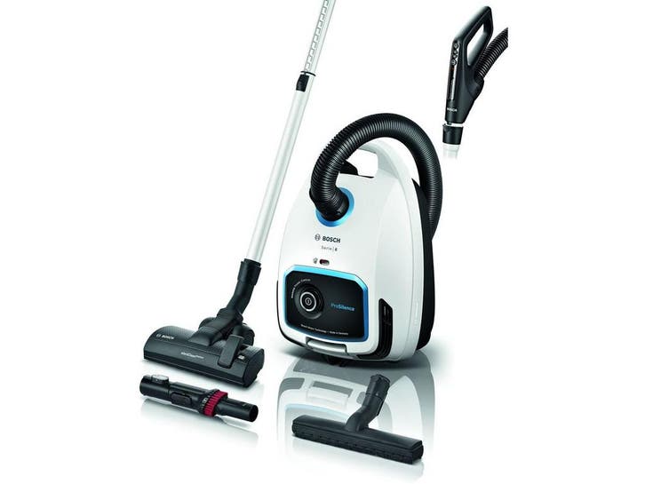 Bosch BGB6SIL1 - Slede stofzuiger - ProSilence - Wit, Elektronische apparatuur, Stofzuigers, Zo goed als nieuw, Verzenden