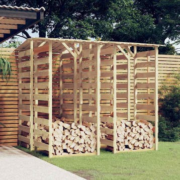 vidaXL Pergolas met dak 4 st 100x90x200 cm geïmpregneerd, Verzenden