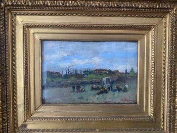 Alceste Campriani (1848-1933) - Scampagnata