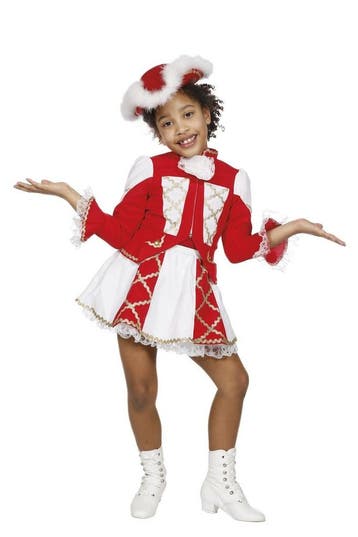 Majorette Kostuum Rood Meisje, Verzenden, Nieuw