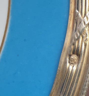 Charles Barrier - Assiette (2) - Argent 950, Porcelaine à la