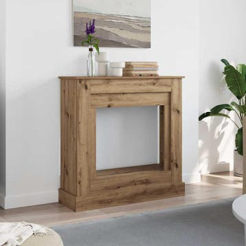 vidaXL Haardombouw 90x30x90 cm bewerkt hout artisanaal, Huis en Inrichting, Verzenden, Nieuw
