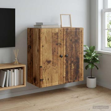 vidaXL Wandkast Oud hout 59 x 31 x 60 cm Bewerkt hout, Huis en Inrichting, Kasten | Overige, Verzenden, Nieuw