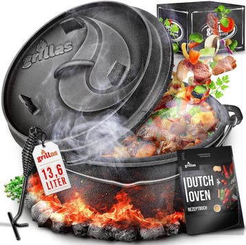 Braadpan - Gietijzeren pan - Dutch Oven - Pan gietijzer - 13, Verzenden, Nieuw