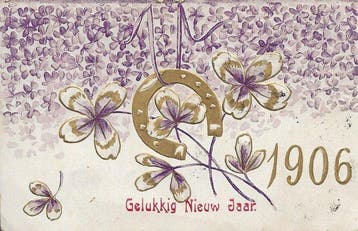 Fantaisie - Fêtes, Félicitations, Bonne année, Animaux, etc., Verzamelen, Gelopen