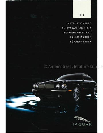 2004 JAGUAR XJ INSTRUCTIEBOEKJE DUITS